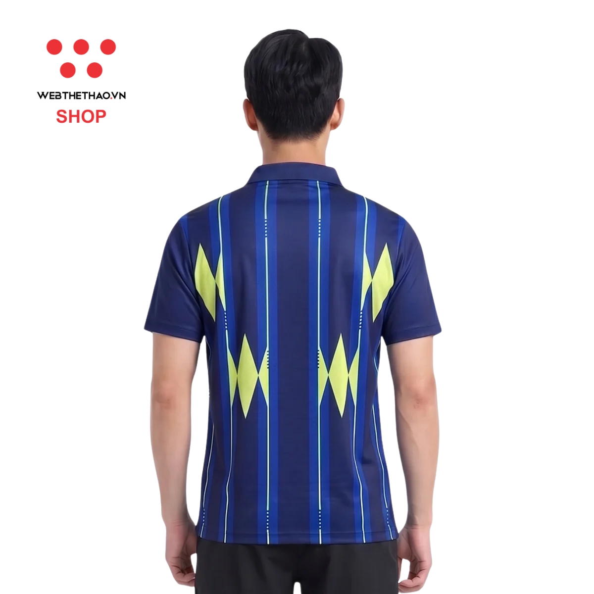 Áo polo thể thao Jogarbola Gambit màu "Navy/Vàng" MJ-A19392-02 - Hàng Chính Hãng