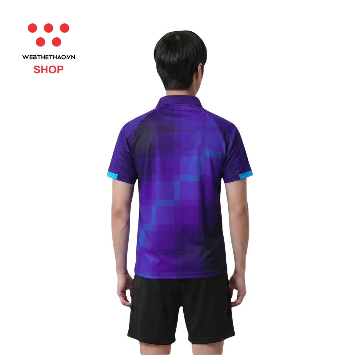 Áo polo thể thao Jogarbola Pixel màu "Tím" MJ-A4370-02 - Hàng Chính Hãng