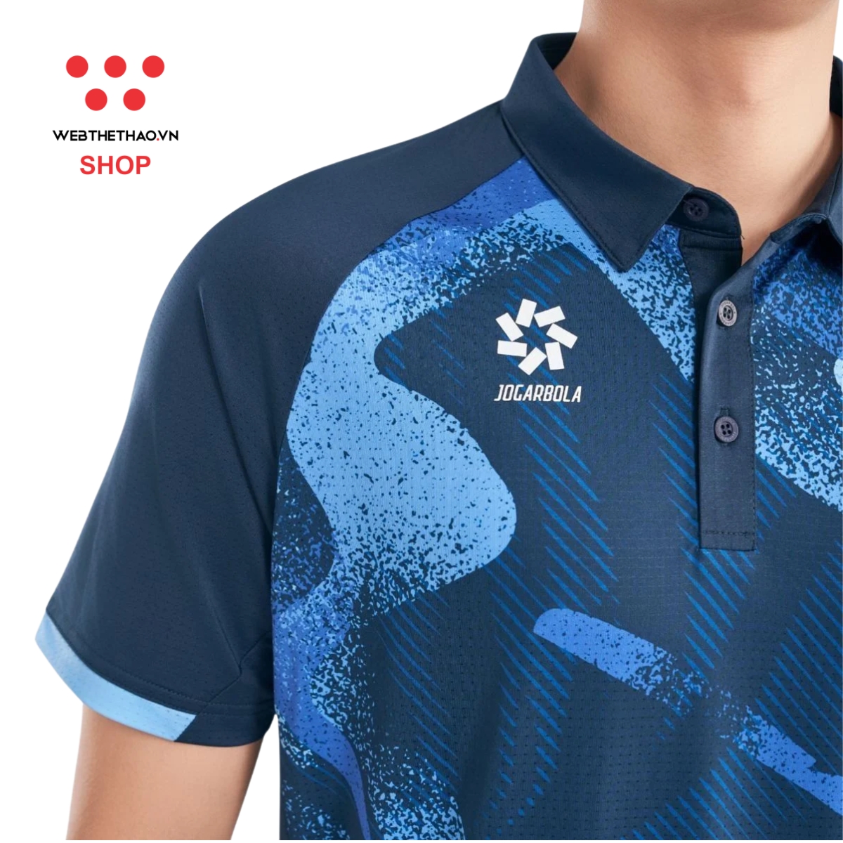 Áo polo thể thao Jogarbola Nova màu "Xanh Navy" MJ-A4197-01 - Hàng Chính Hãng