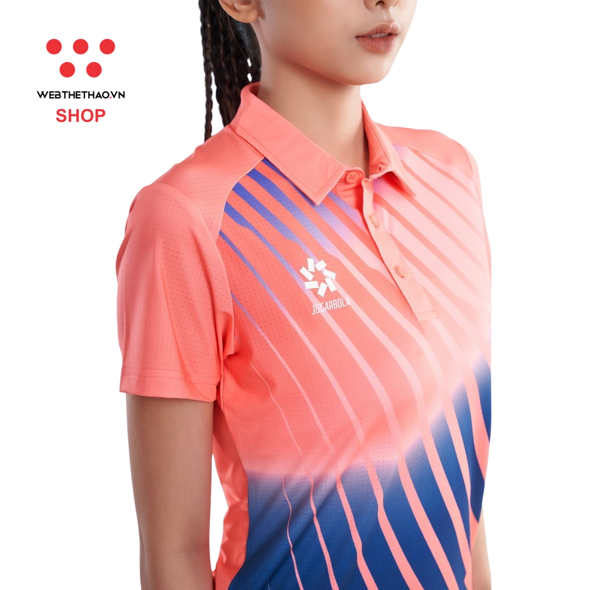 Áo polo thể thao Nữ Jogarbola WIFA "Hồng" WJ-A4152-02 - Hàng Chính Hãng