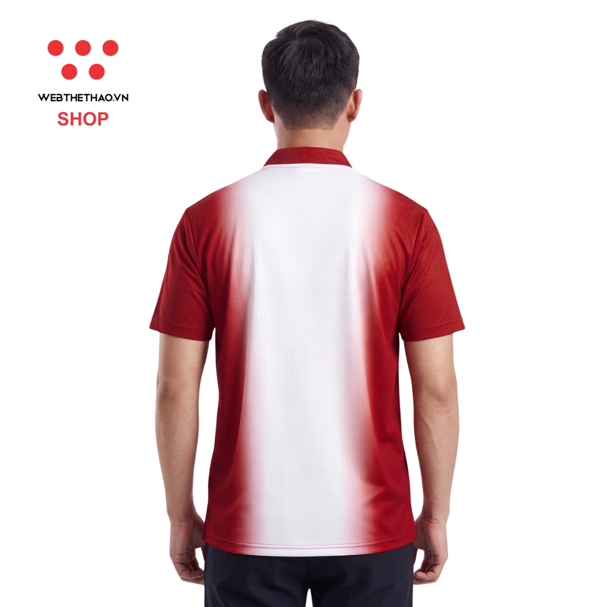 Áo polo thể thao Jogarbola Jester màu "Đỏ Trắng" MJ-A4401-01 - Hàng Chính Hãng