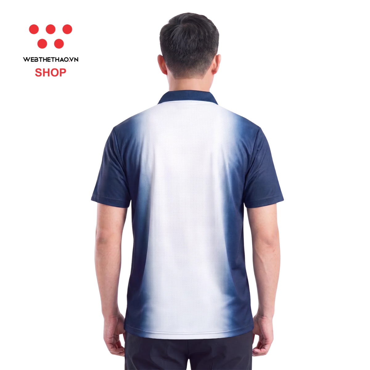 Áo polo thể thao Jogarbola Jester màu "Navy Trắng" MJ-A4401-02 - Hàng Chính Hãng