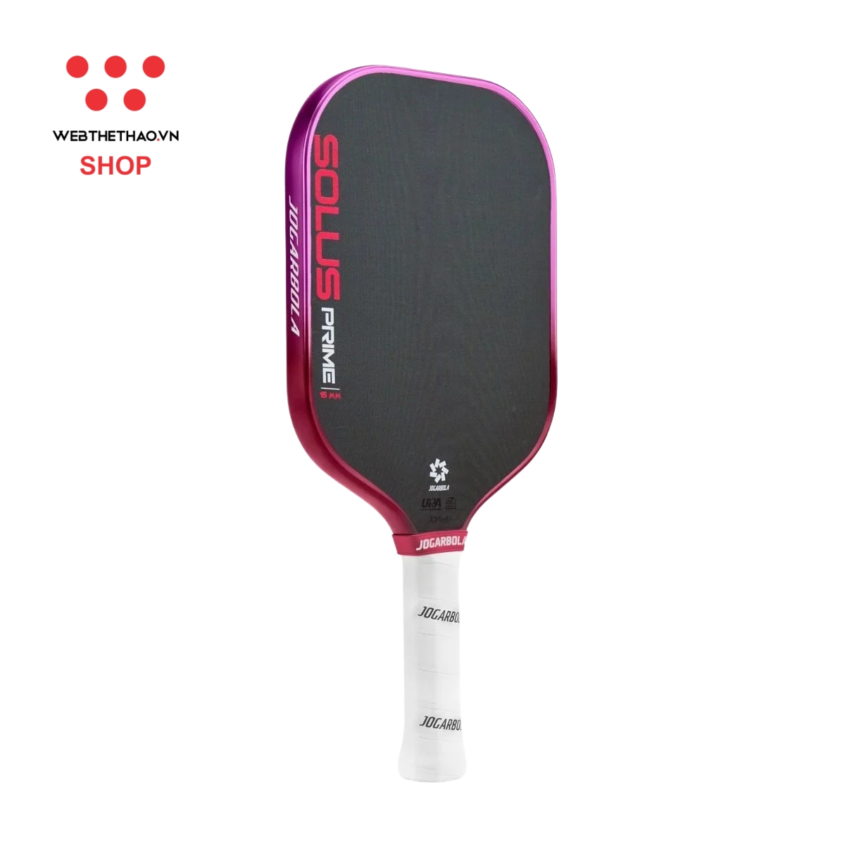 Vợt Pickleball Jogarbola Solus Prime Metallic Edge "Pink" JG-SPM-03 - Hàng Chính Hãng