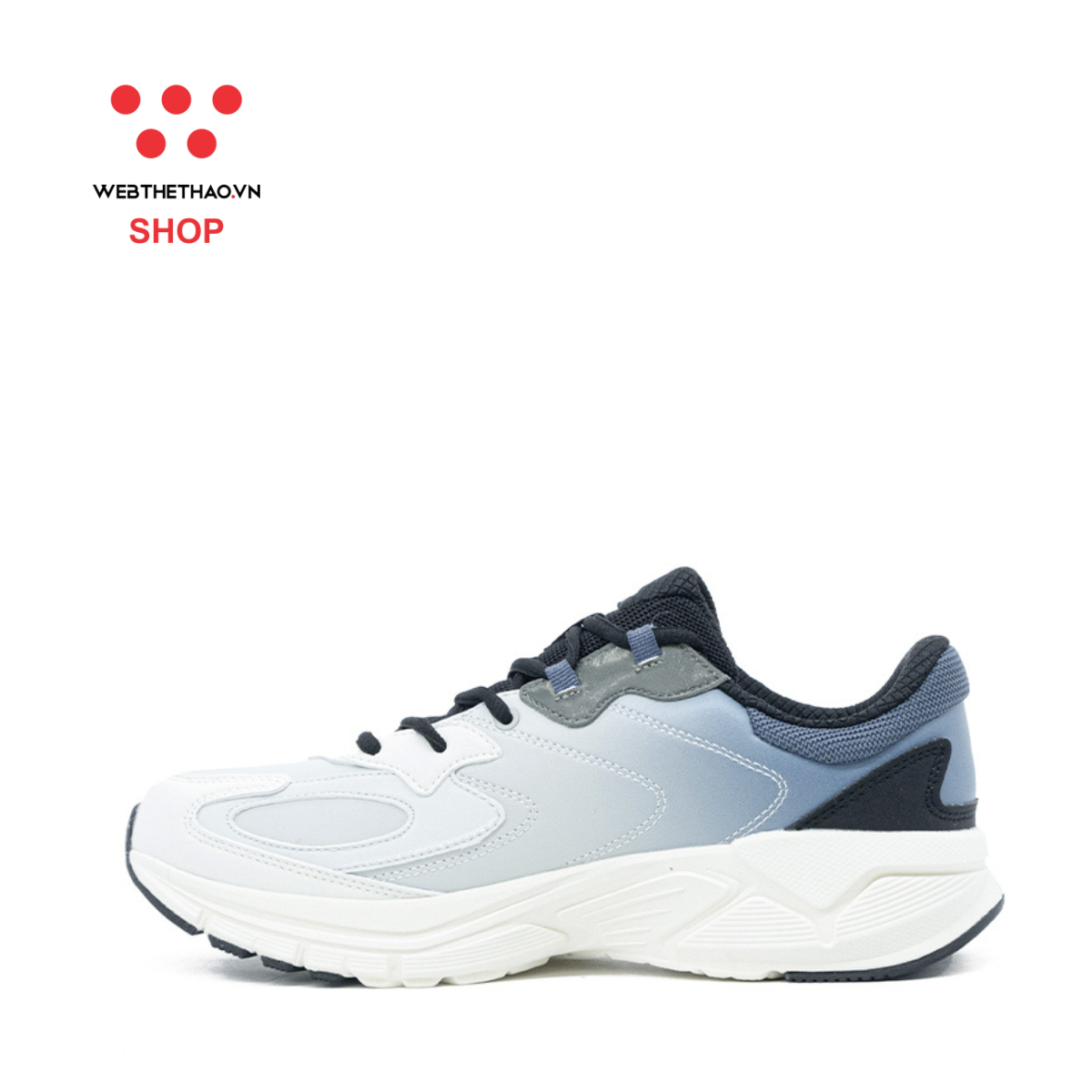 Giày chạy bộ Nam PEAK Cushioning Running Water-Repellent "Xanh Lam" E224007HXL – Hàng Chính Hãng