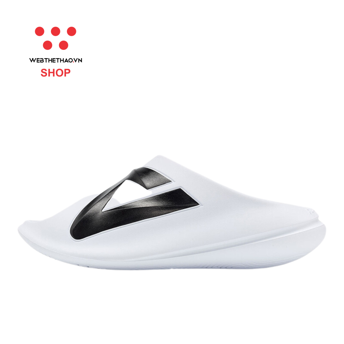 Dép Thời Trang Thể Thao PEAK Taichi Fat Slipper "Trắng Đen" ET31797LTD – Hàng Chính Hãng