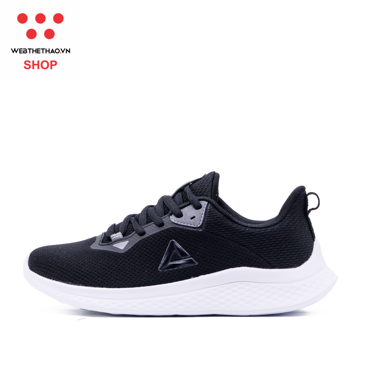 Giày Chạy Bộ Nữ PEAK Running "Đen Trắng" E223198HDT – Hàng Chính Hãng