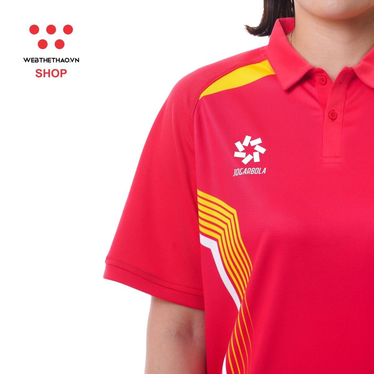Áo polo đội tuyển Olympic VN24 "Đỏ" MJ-AJ1419-01 - Hàng Chính Hãng