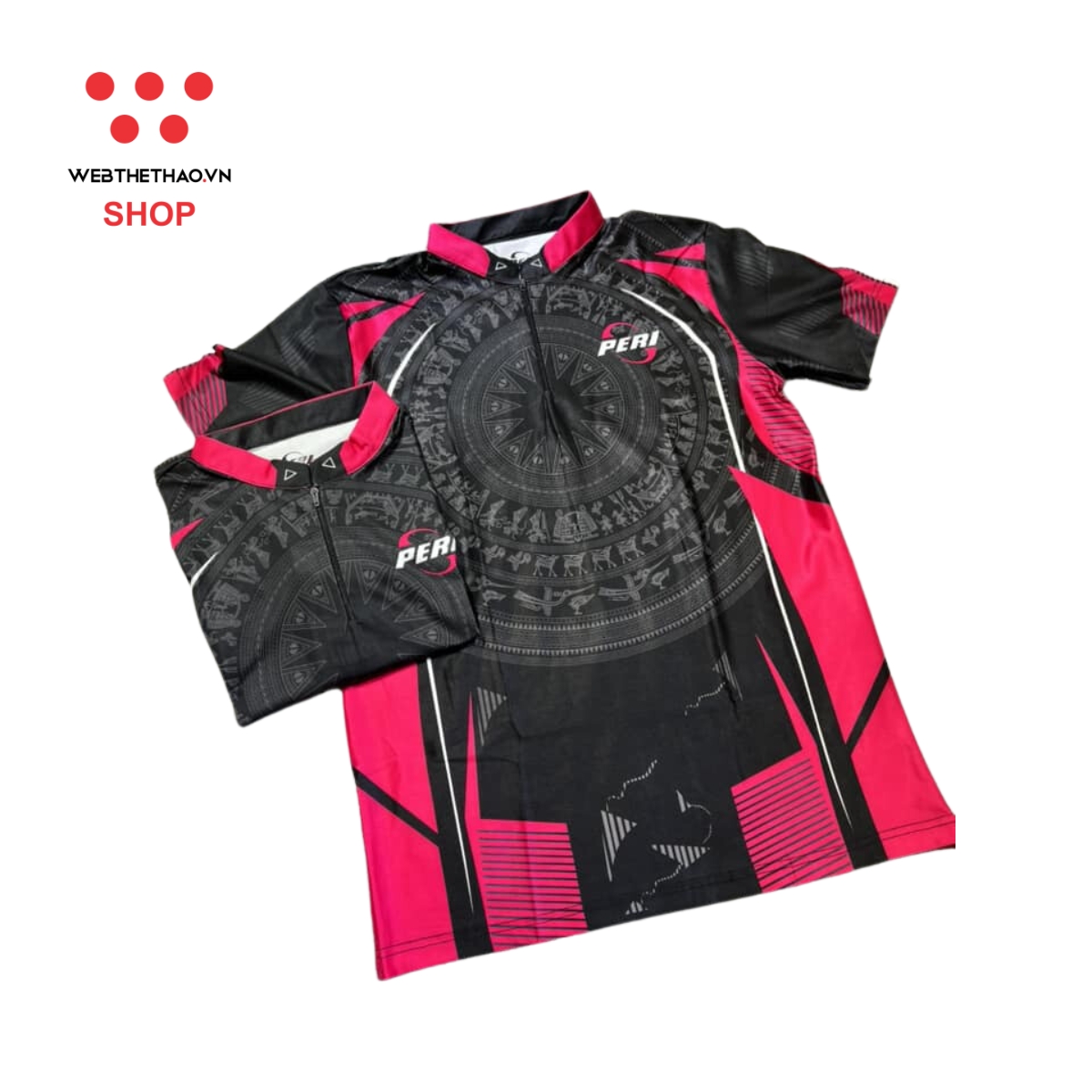 Áo thi đấu bi-a Peri PR-Shirt (Đỏ / Hồng) - Hàng Chính Hãng