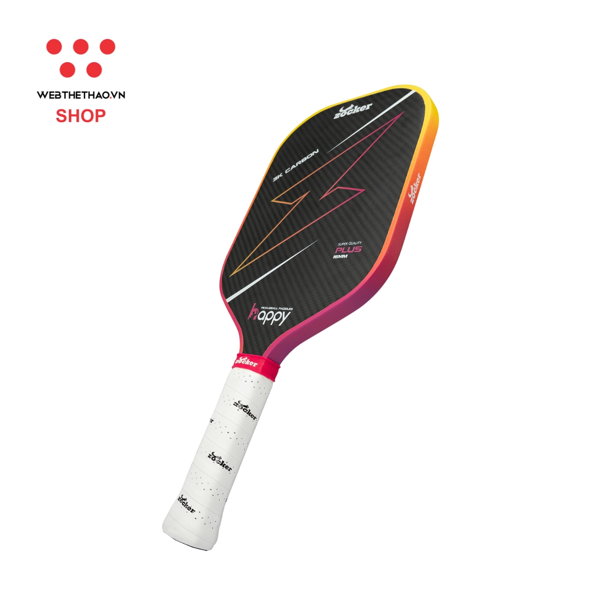 Vợt Pickleball Zocker HP02 Plus Gen 2 Super Quality "Gradient" HP02-PLUS-01 - Hàng Chính Hãng
