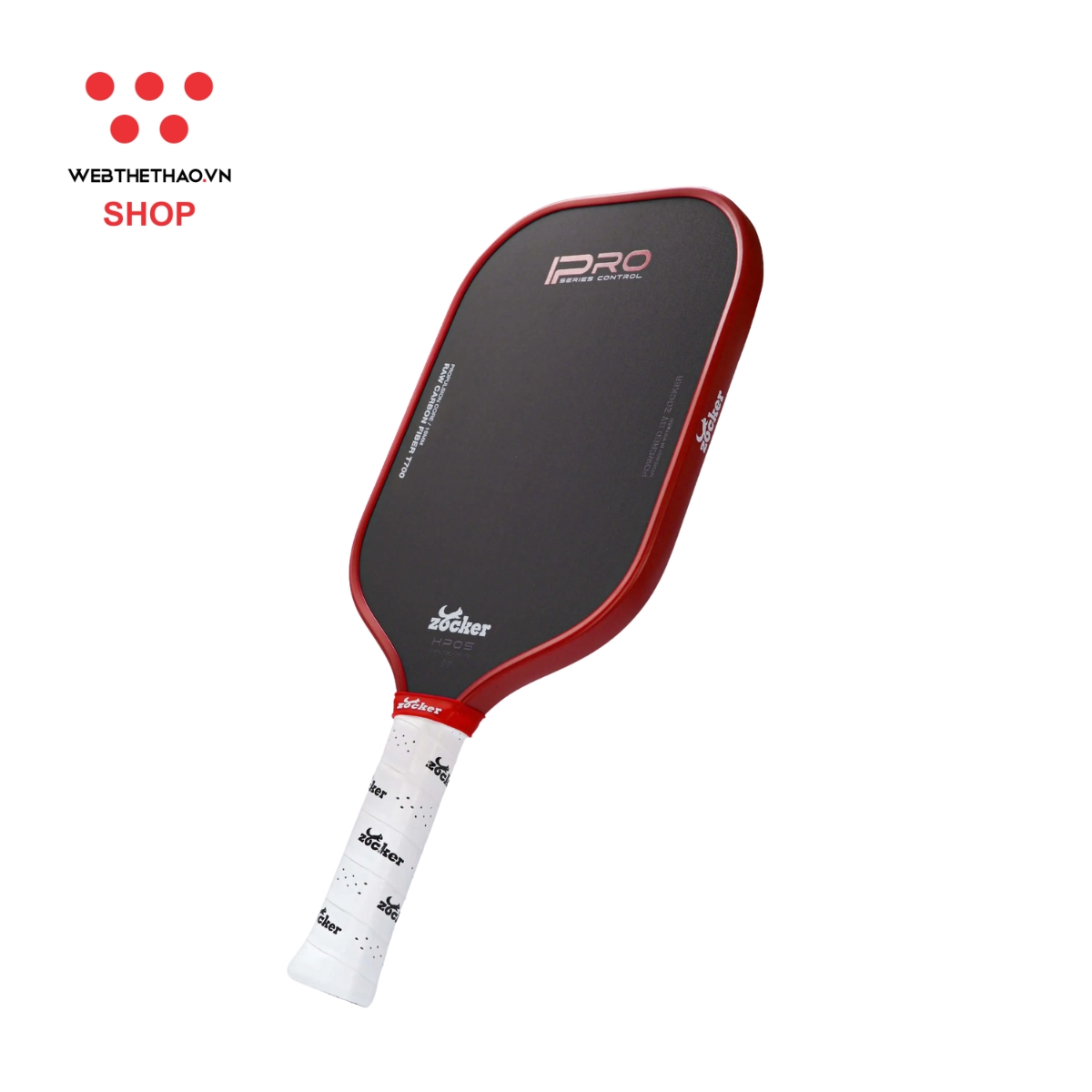 Vợt Pickleball Zocker Happy HP05 Pro Series "Red" HP05-R - Hàng Chính Hãng