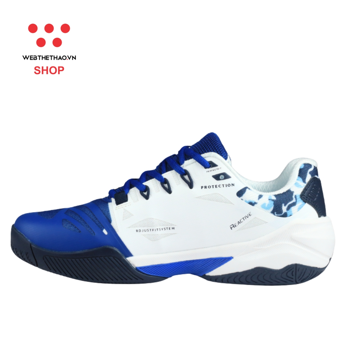Giày Pickleball Jogarbola Ranger màu "White/Royal" JG-R-02 - Hàng Chính Hãng
