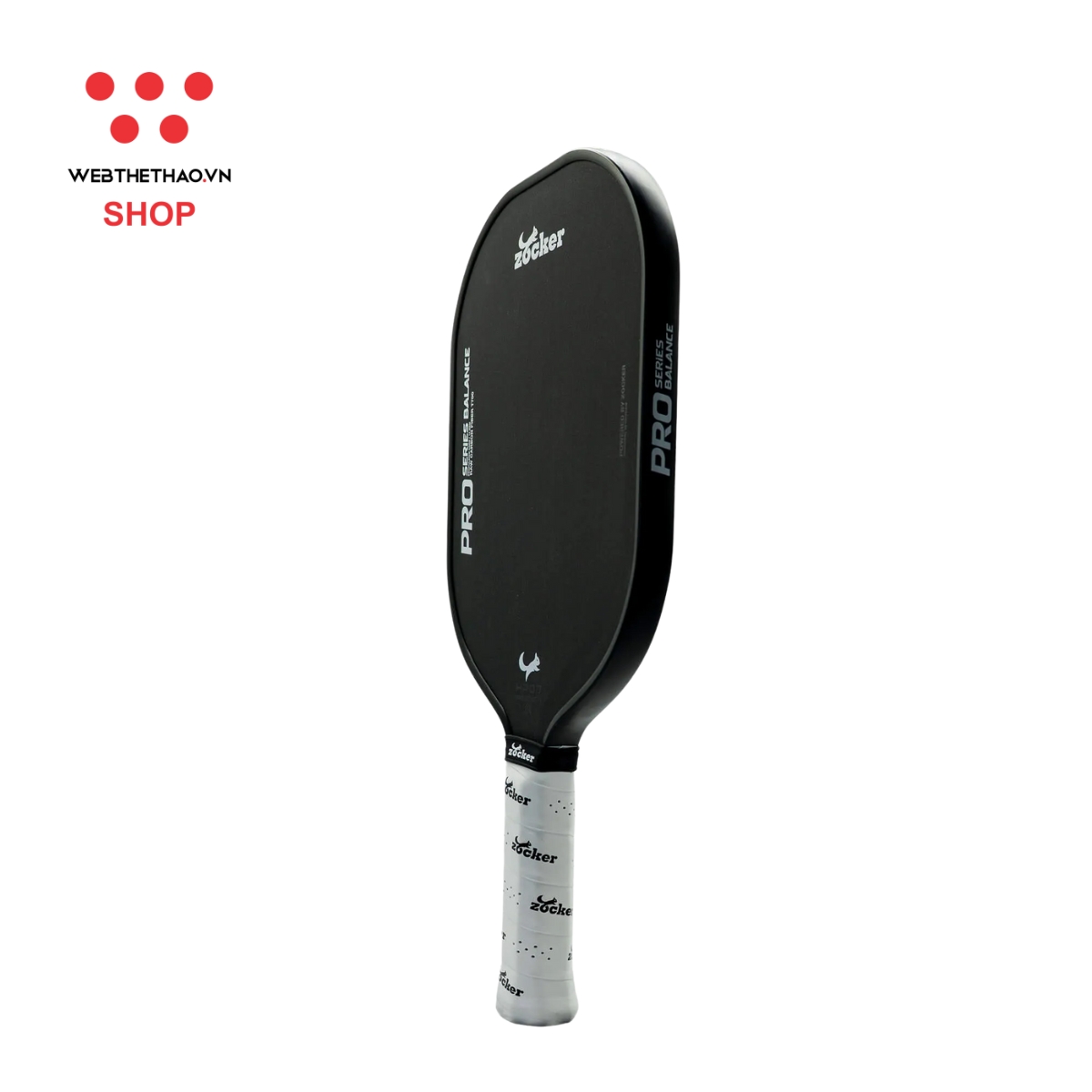 Vợt Pickleball Zocker Happy HP07 Pro Series Balance "Black" HP07-B - Hàng Chính Hãng