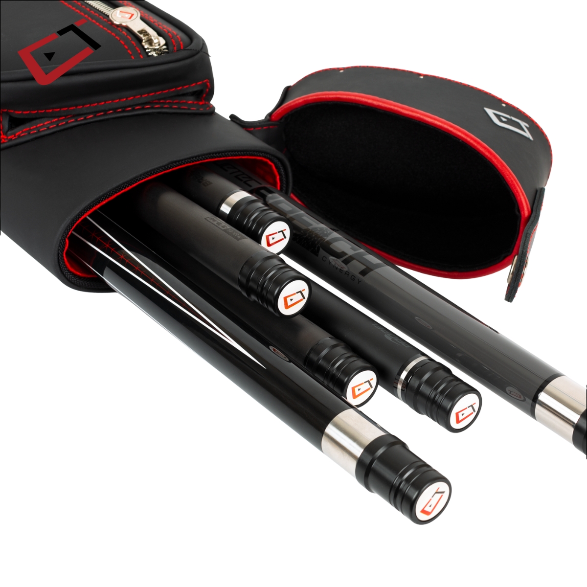 Bao đựng cơ bi-a Cuetec Proline 2x4 "Black" - Hàng Chính Hãng