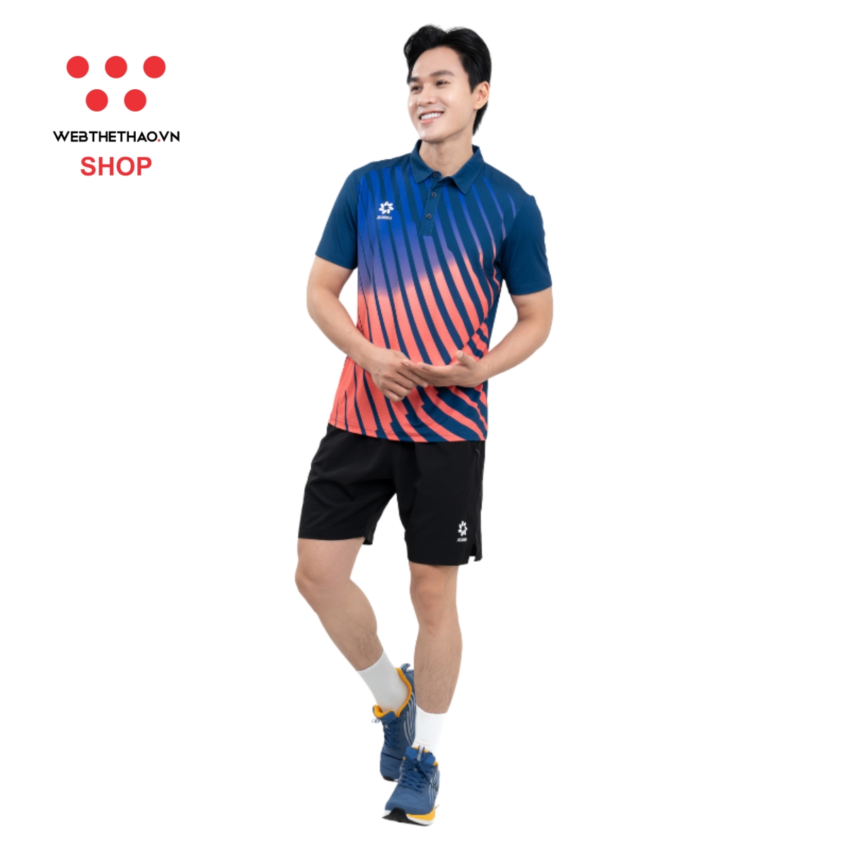 Áo polo thể thao Jogarbola WIFA "Navy" MJ-A4152-02 - Hàng Chính Hãng