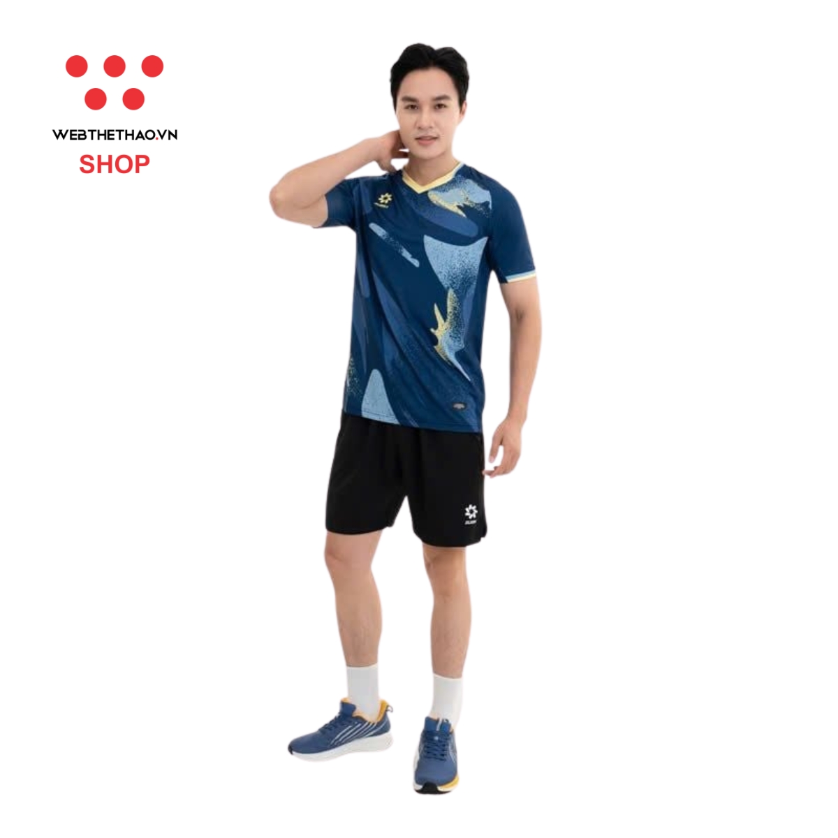 Áo phông thể thao nam Jogarbola màu "Navy" MJ-A4117-01 - Hàng Chính Hãng