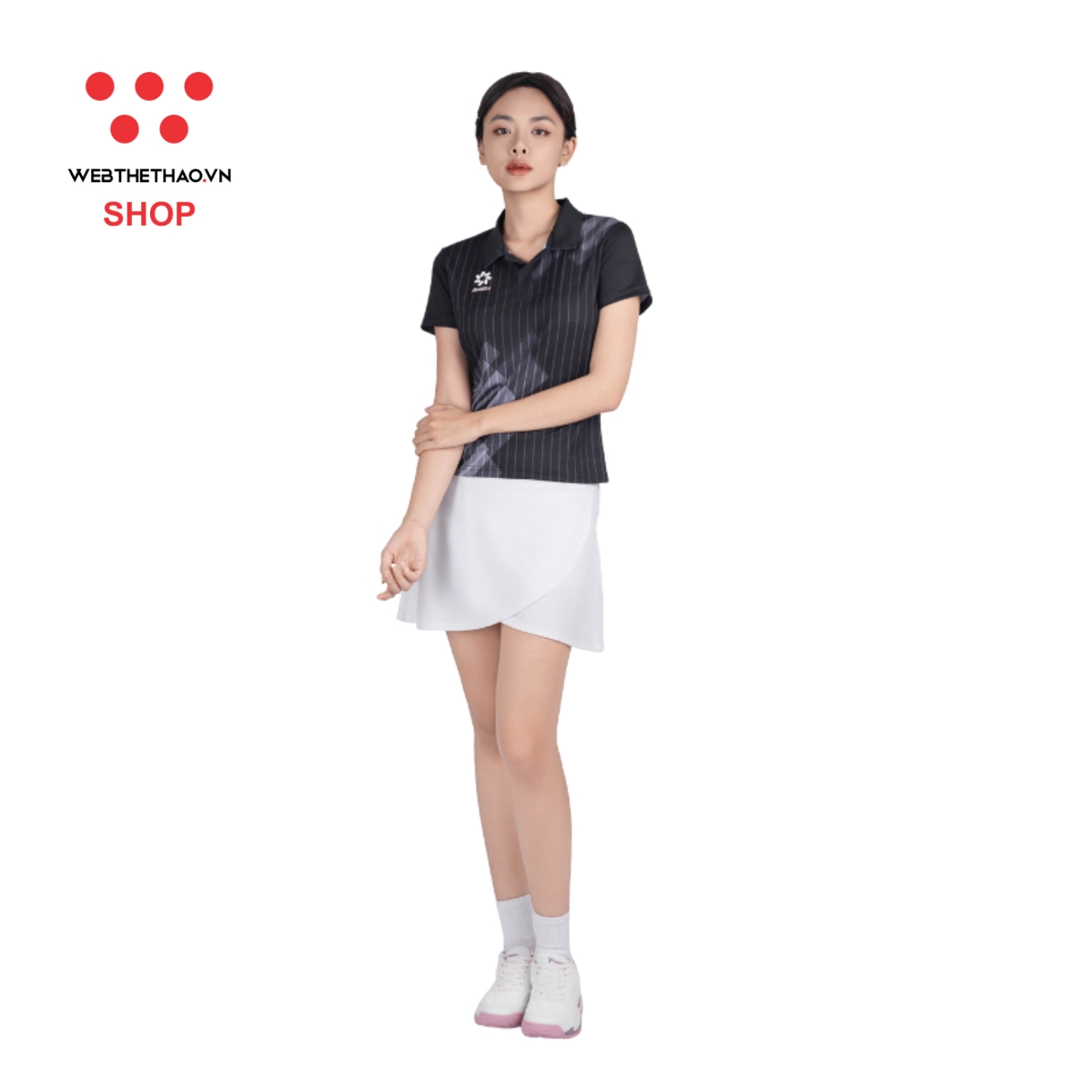 Áo polo thể thao Nữ Jogarbola Kuban "Black" WJ-A4090-04 - Hàng Chính Hãng