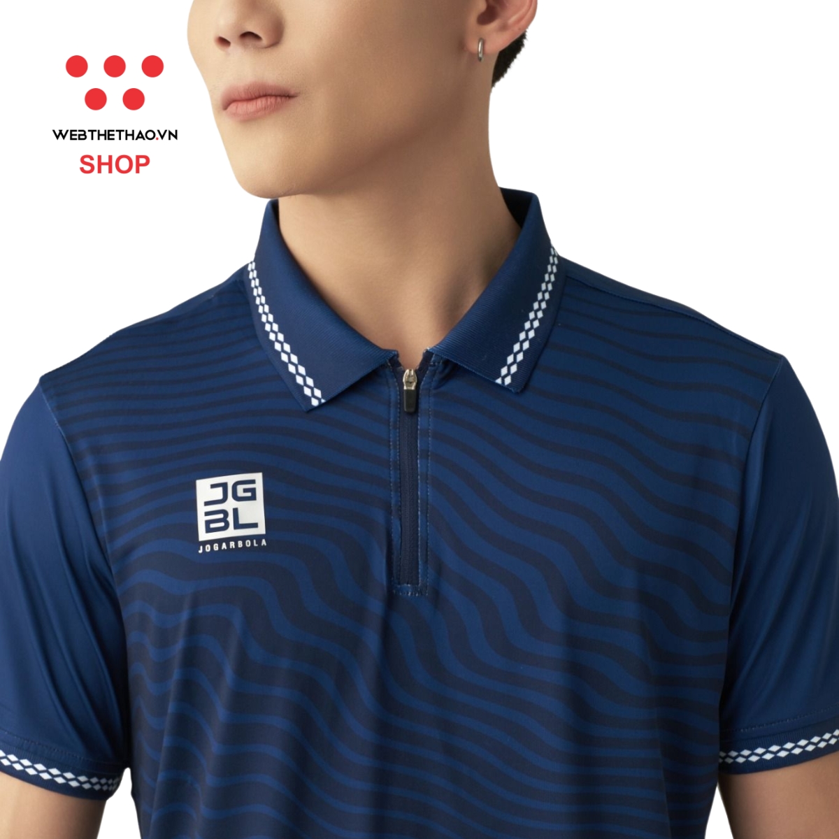 Áo polo Jogarbola MJ-AJ933-11 màu "Xanh Navy" - Hàng Chính Hãng