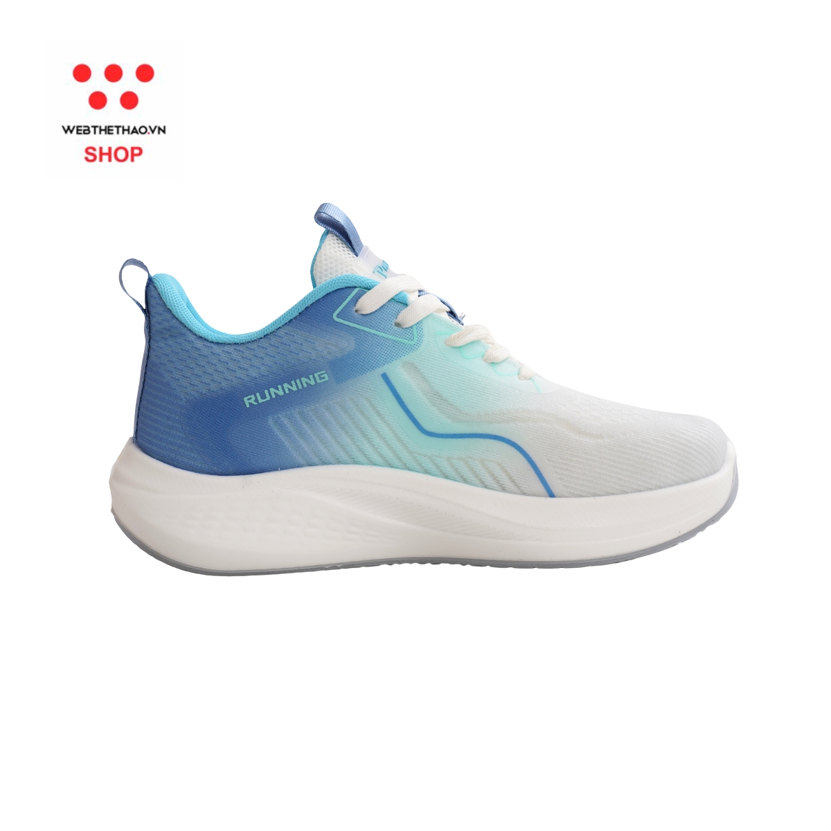 Giày thể thao nữ Promax PR-224 màu "Trắng/Xanh" PR-224-04 - Hàng Chính Hãng
