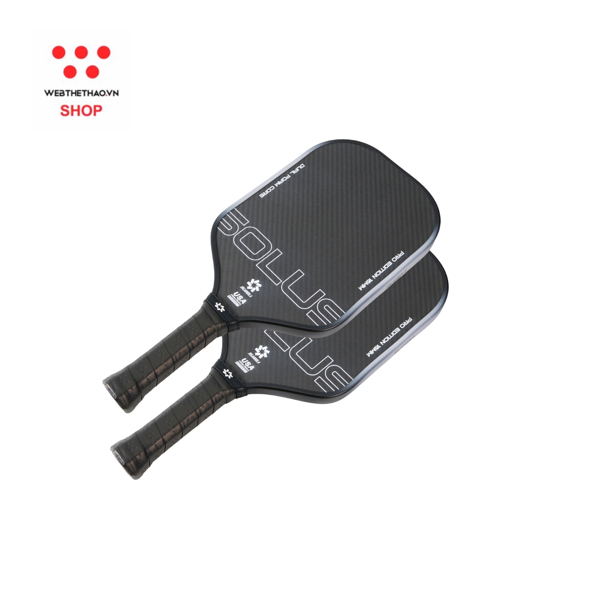Vợt Pickleball Jogarbola Solus Tiêu chuẩn USA "Nero" JG-Solus-03 - Hàng Chính Hãng