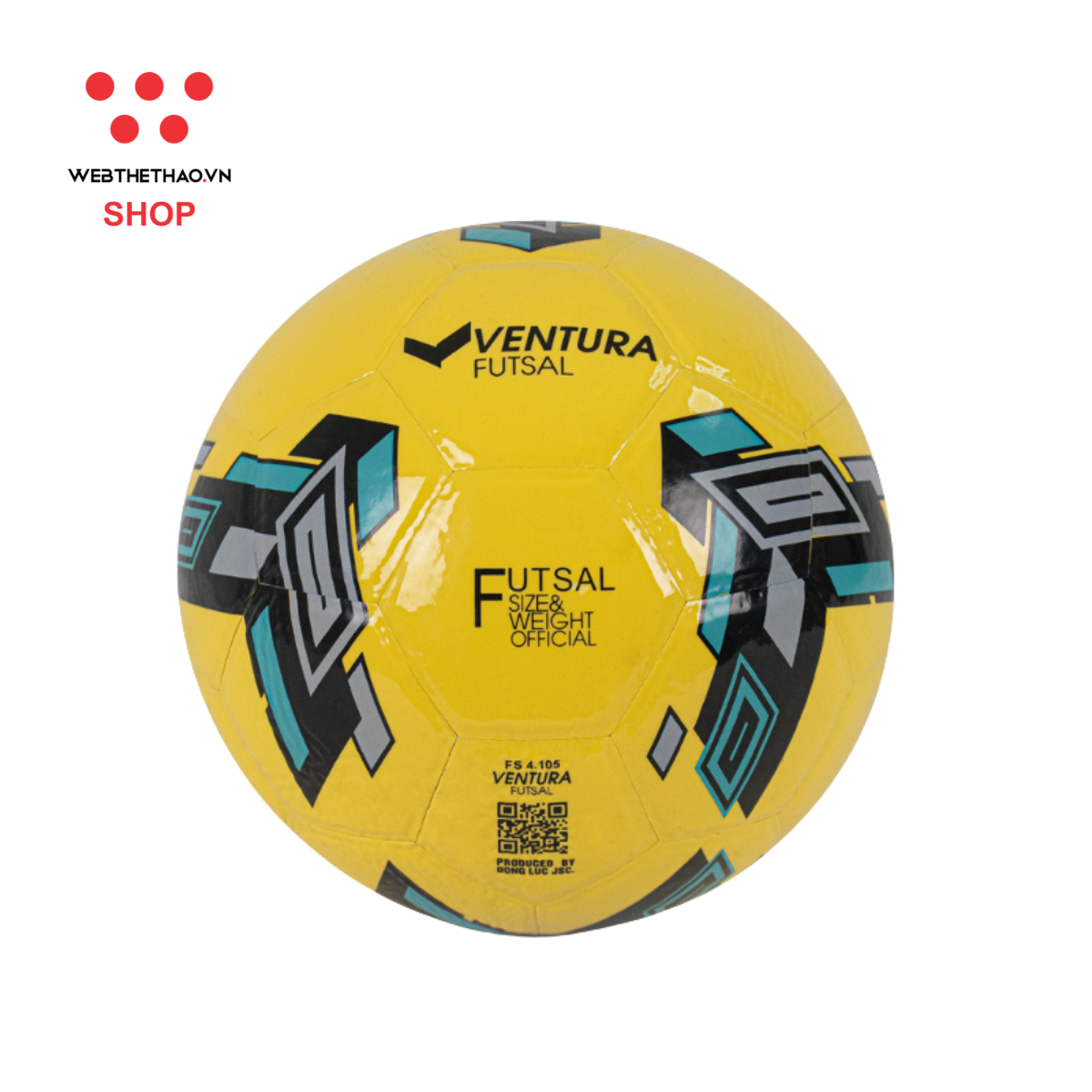 Quả bóng đá trong nhà Futsan dán FS 4.105D Ventura số 4 - Hàng Chính Hãng
