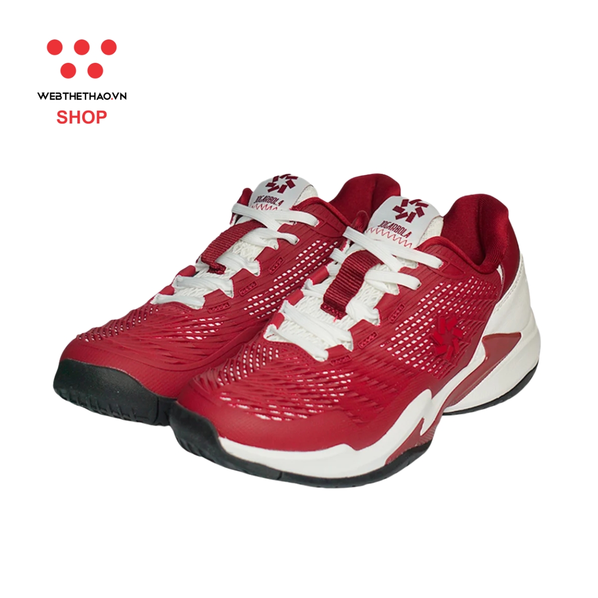 Giày thể thao Pickleball Nam Jogarbola Vento "Dark Red" JG-VENTO-03 - Hàng Chính Hãng