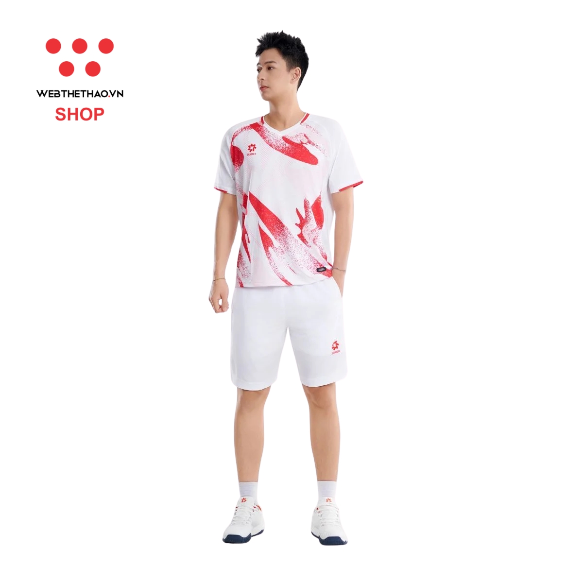 Áo phông thể thao nam Jogarbola Nova màu "White" MJ-A4117-04 - Hàng Chính Hãng