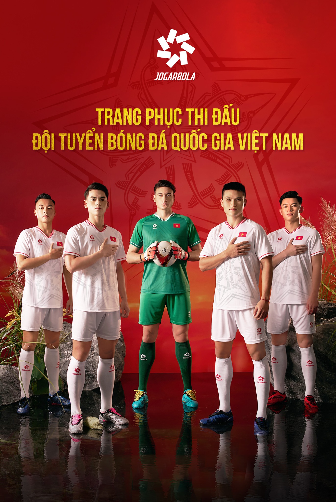 Áo thi đấu (bản FAN) đội tuyển quốc gia Việt Nam 2024 "Trắng" JG-DTQG-TDF-03 - Hàng Chính Hãng