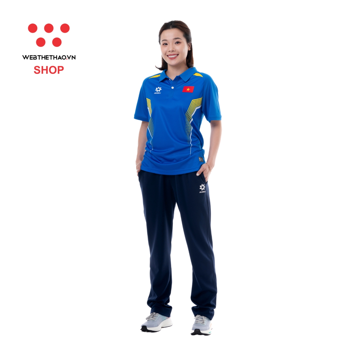 Áo polo đội tuyển Olympic VN24 "Xanh" MJ-AJ1419-02 - Hàng Chính Hãng