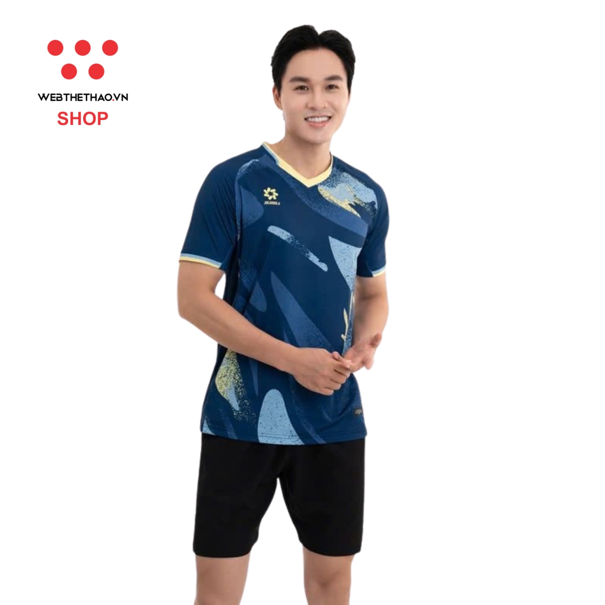 Áo phông thể thao nam Jogarbola màu "Navy" MJ-A4117-01 - Hàng Chính Hãng