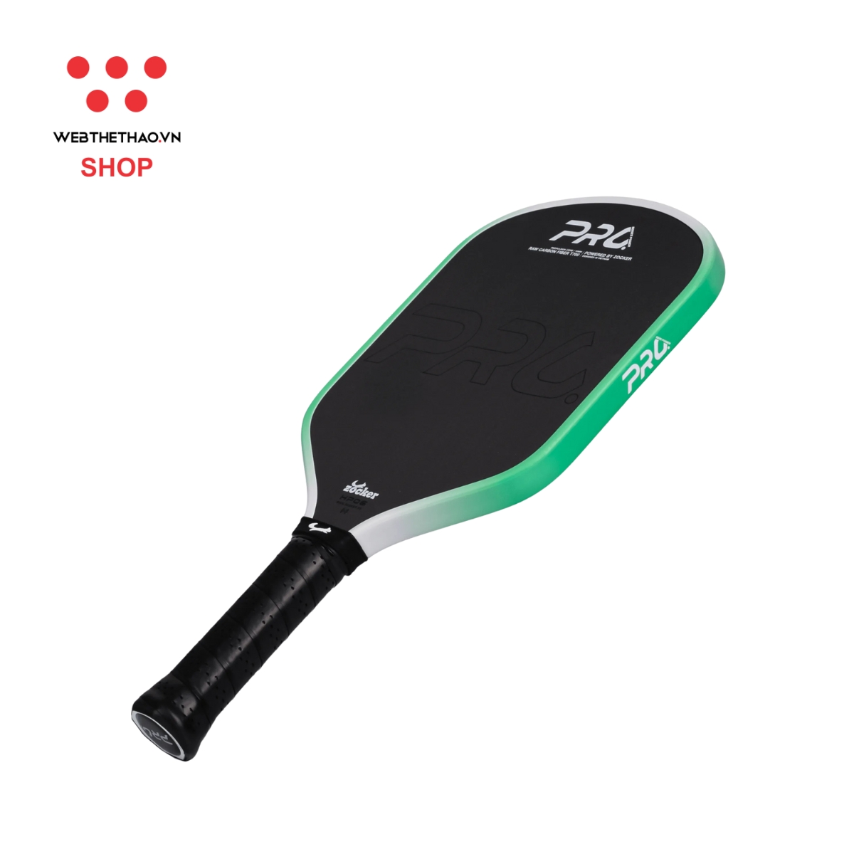 Vợt Pickleball Zocker HP06 Pro Series Power "Green" HP06-03 - Hàng Chính Hãng