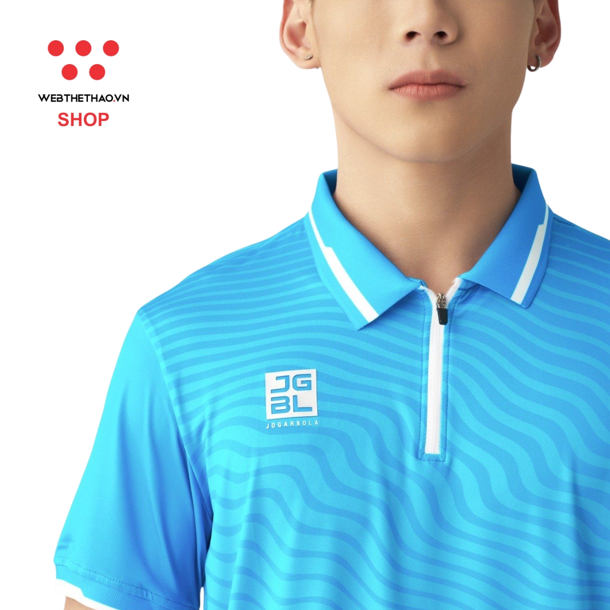 Áo polo Jogarbola MJ-AJ933-16 màu "Xanh" - Hàng Chính Hãng