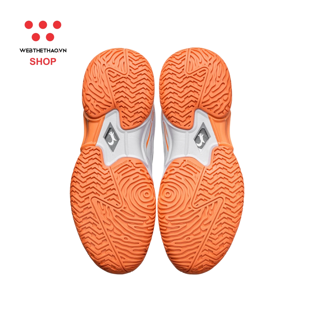 Giày Thể Thao Pickleball Zocker Aspire Speed "Trắng/Cam" Z-AspireS-04 - Hàng Chính Hãng