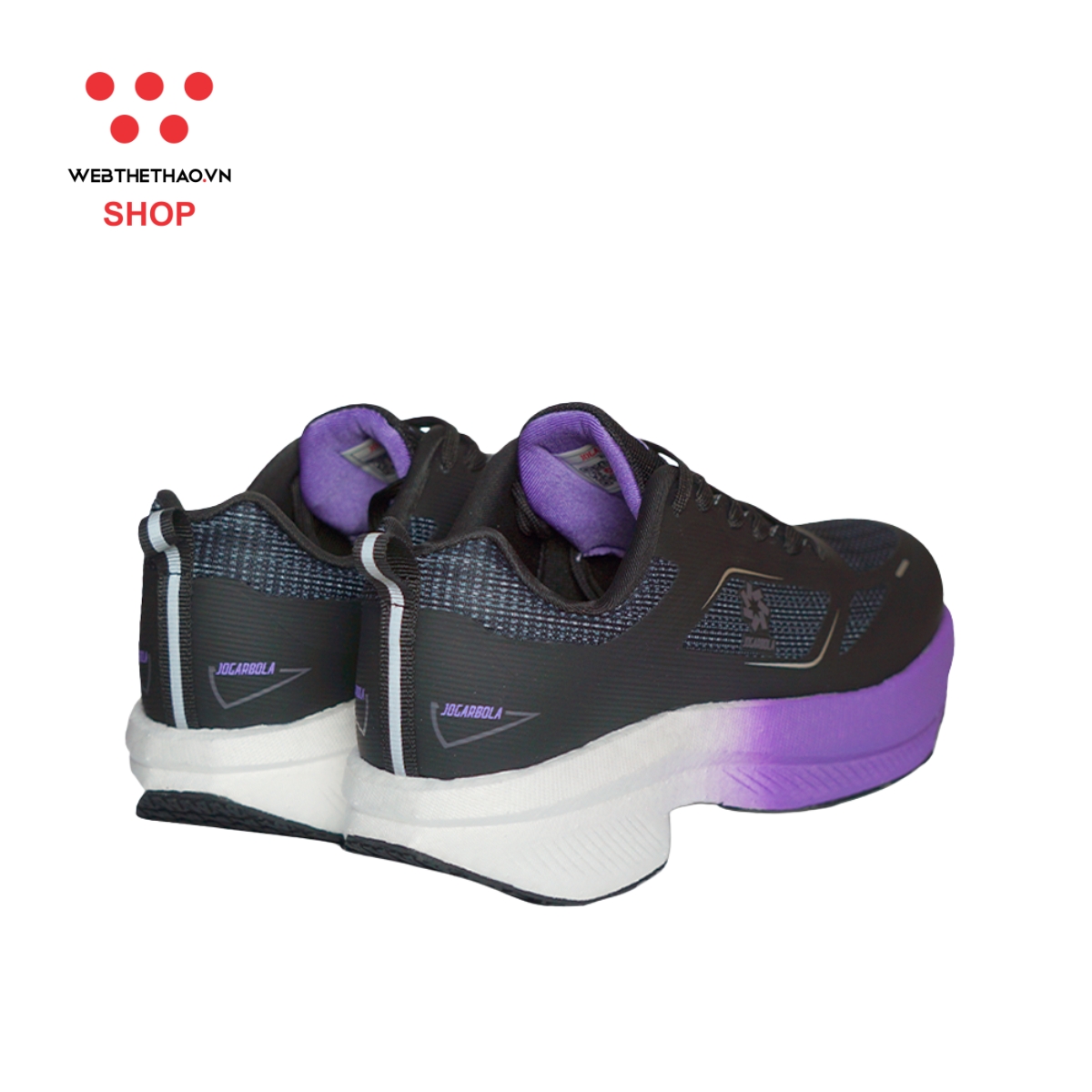 Giày thể thao chạy bộ Nữ Jogarbola Hoku X "Black/Purple" JG-HOKU-05 - Hàng Chính Hãng