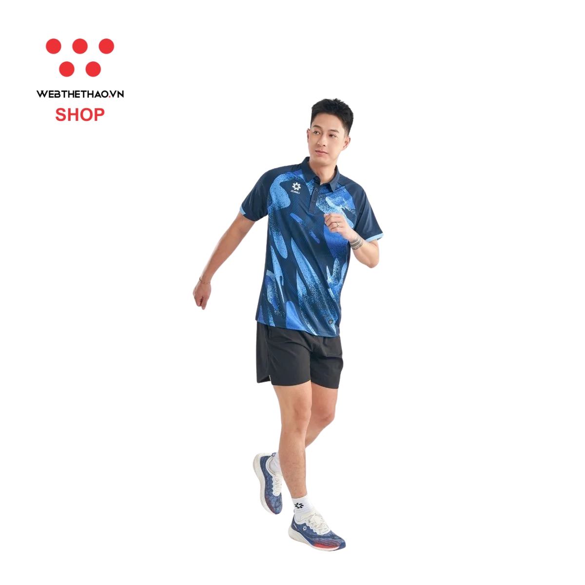 Áo polo thể thao Jogarbola Nova màu "Xanh Navy" MJ-A4197-01 - Hàng Chính Hãng