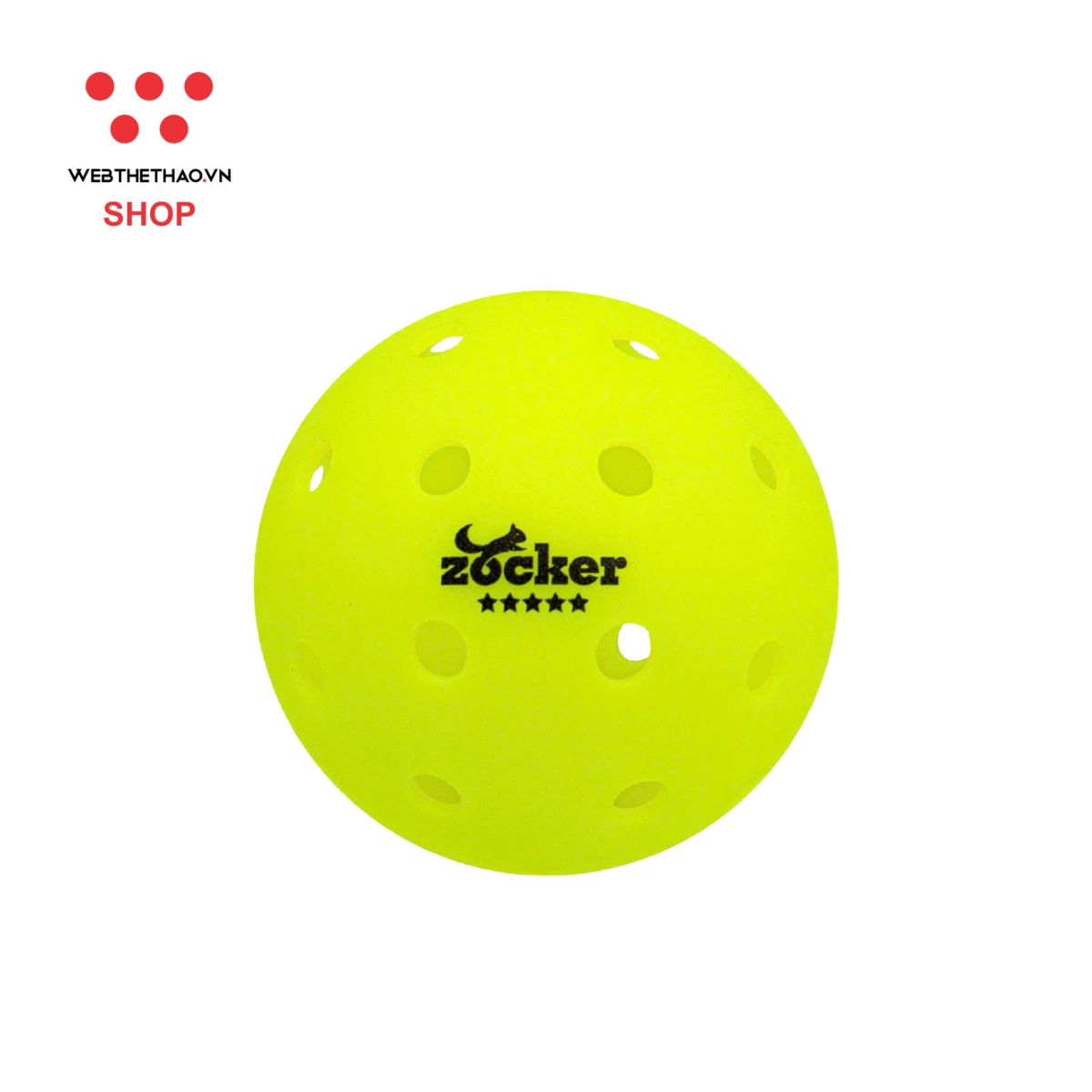 Quả bóng thi đấu Pickleball Zocker Five Star ZB-01 - Hàng Chính Hãng