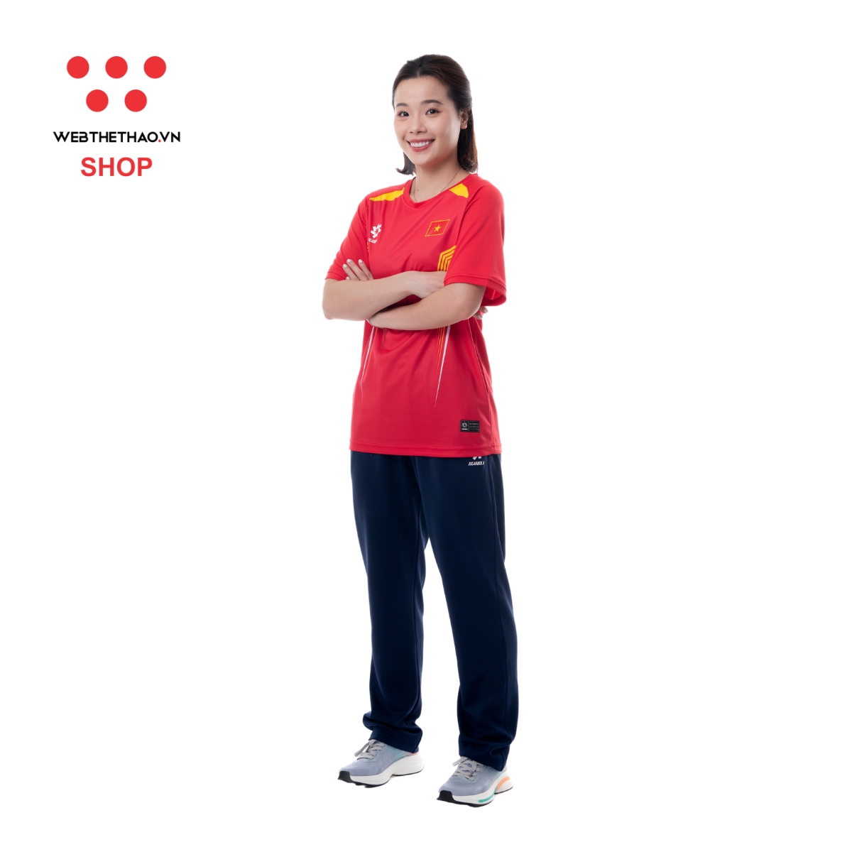 Áo phông đội tuyển Olympic VN24 "Đỏ" MJ-AJ1417-01 - Hàng Chính Hãng