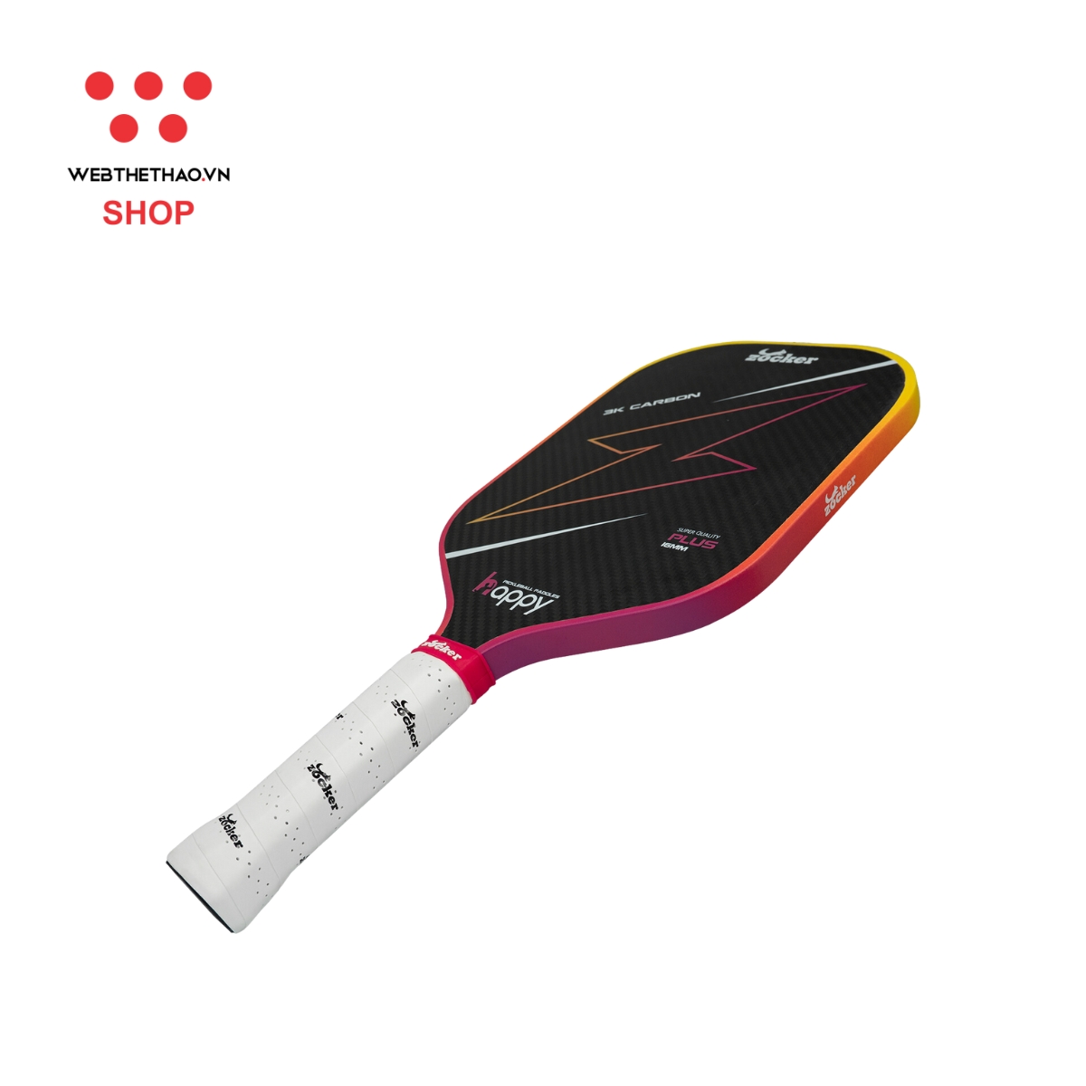 Vợt Pickleball Zocker HP02 Plus Gen 2 Super Quality "Gradient" HP02-PLUS-01 - Hàng Chính Hãng