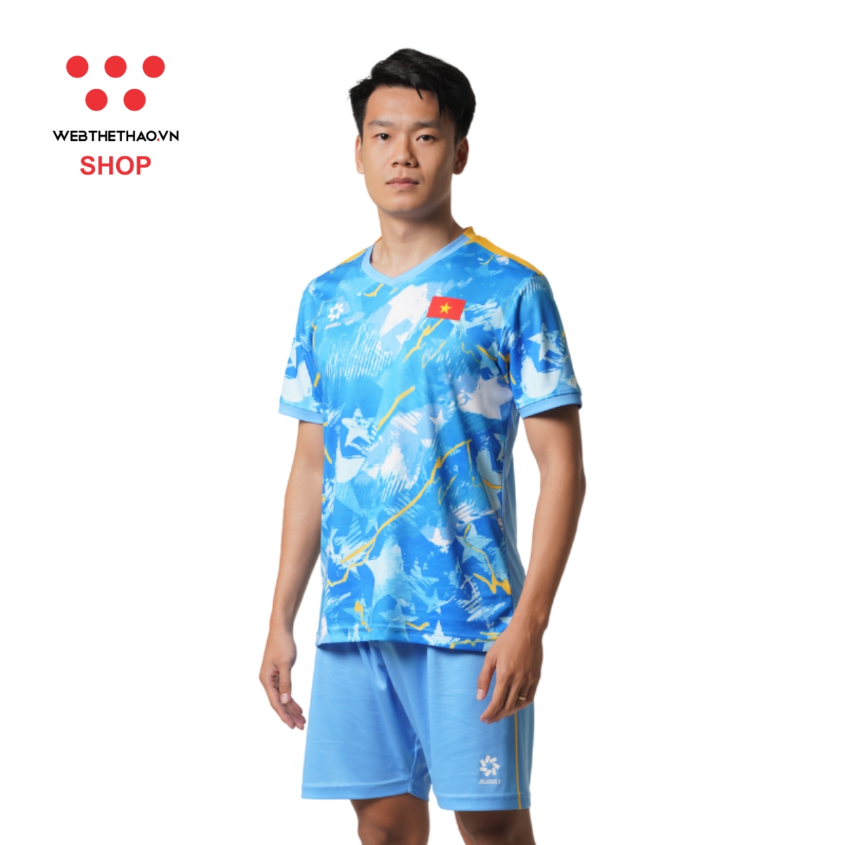 Bộ luyện tập Đội tuyển Bóng đá Quốc gia 2025 "Blue" MJ-E4047-29 - Hàng Chính Hãng