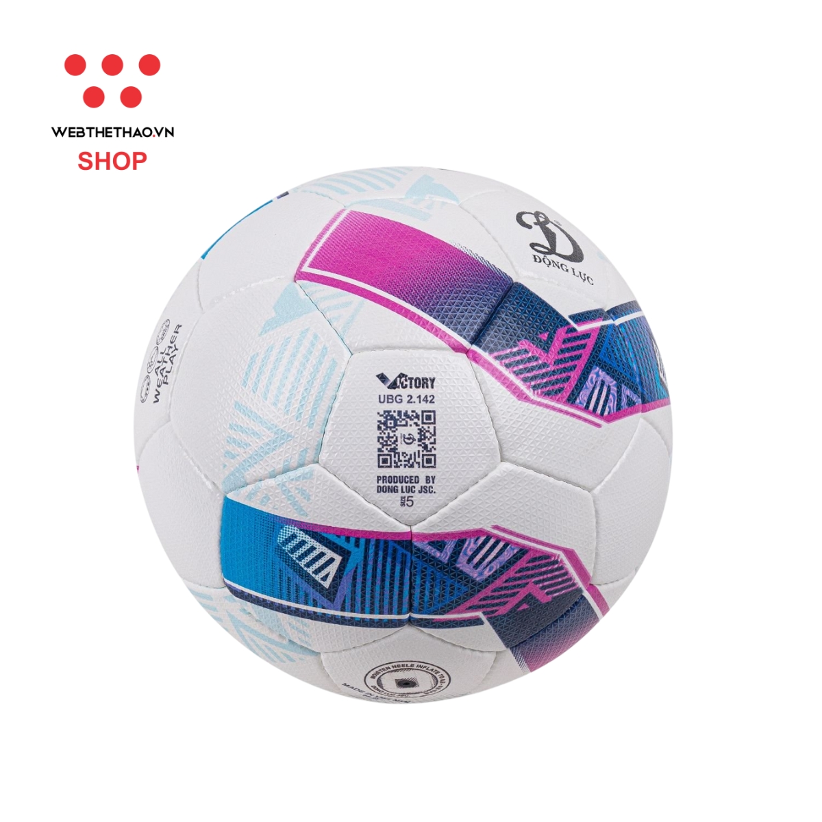 Bóng đá thi đấu FIFA Basic UBG 2.142 Victory size 5 màu "Xanh" DL-UBG-2.142-01 - Hàng Chính Hãng
