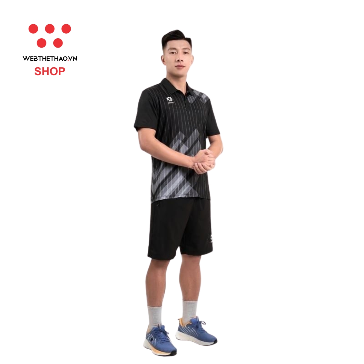 Áo polo thể thao Jogarbola Kuban "Black" MJ-A4090-04 - Hàng Chính Hãng