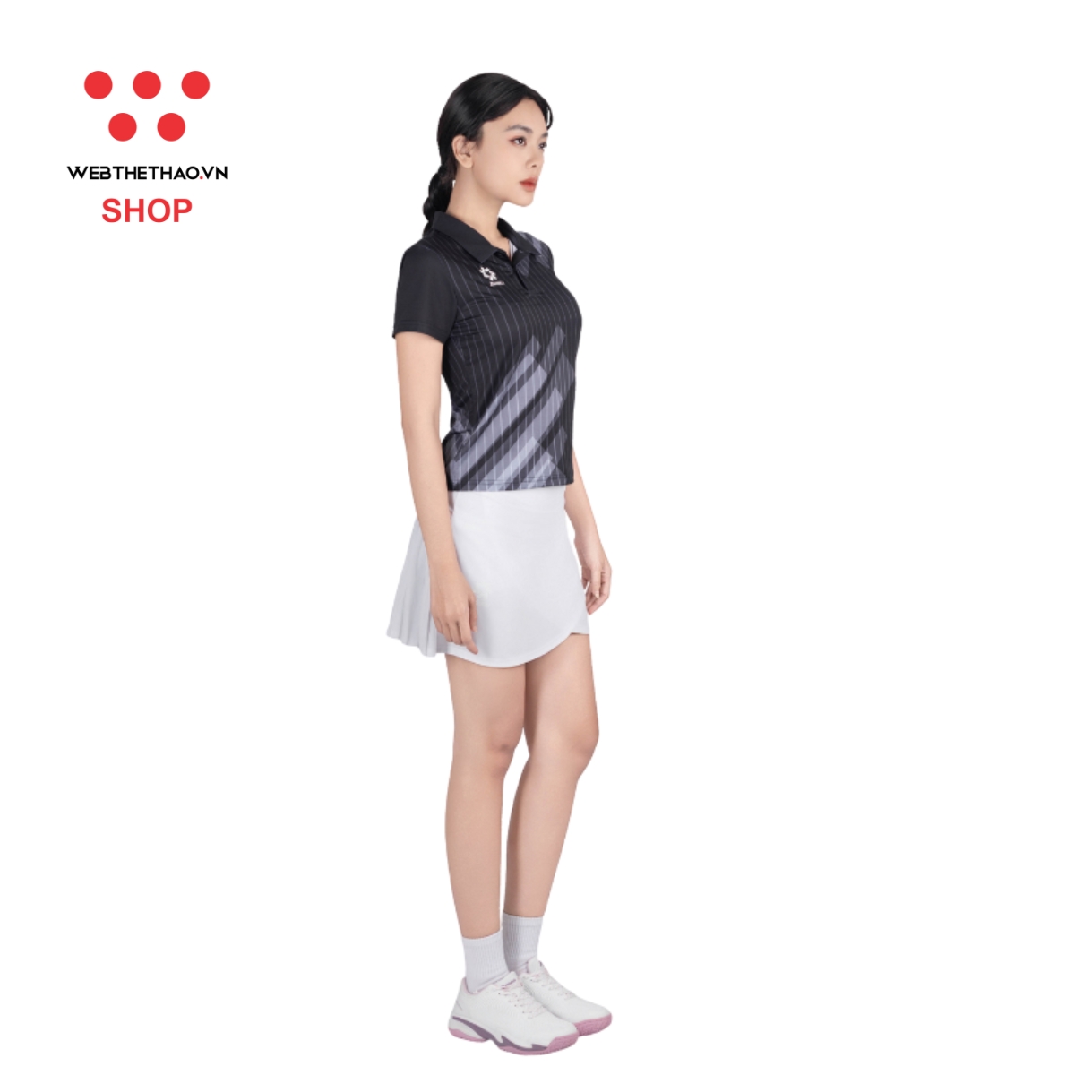 Áo polo thể thao Nữ Jogarbola Kuban "Black" WJ-A4090-04 - Hàng Chính Hãng