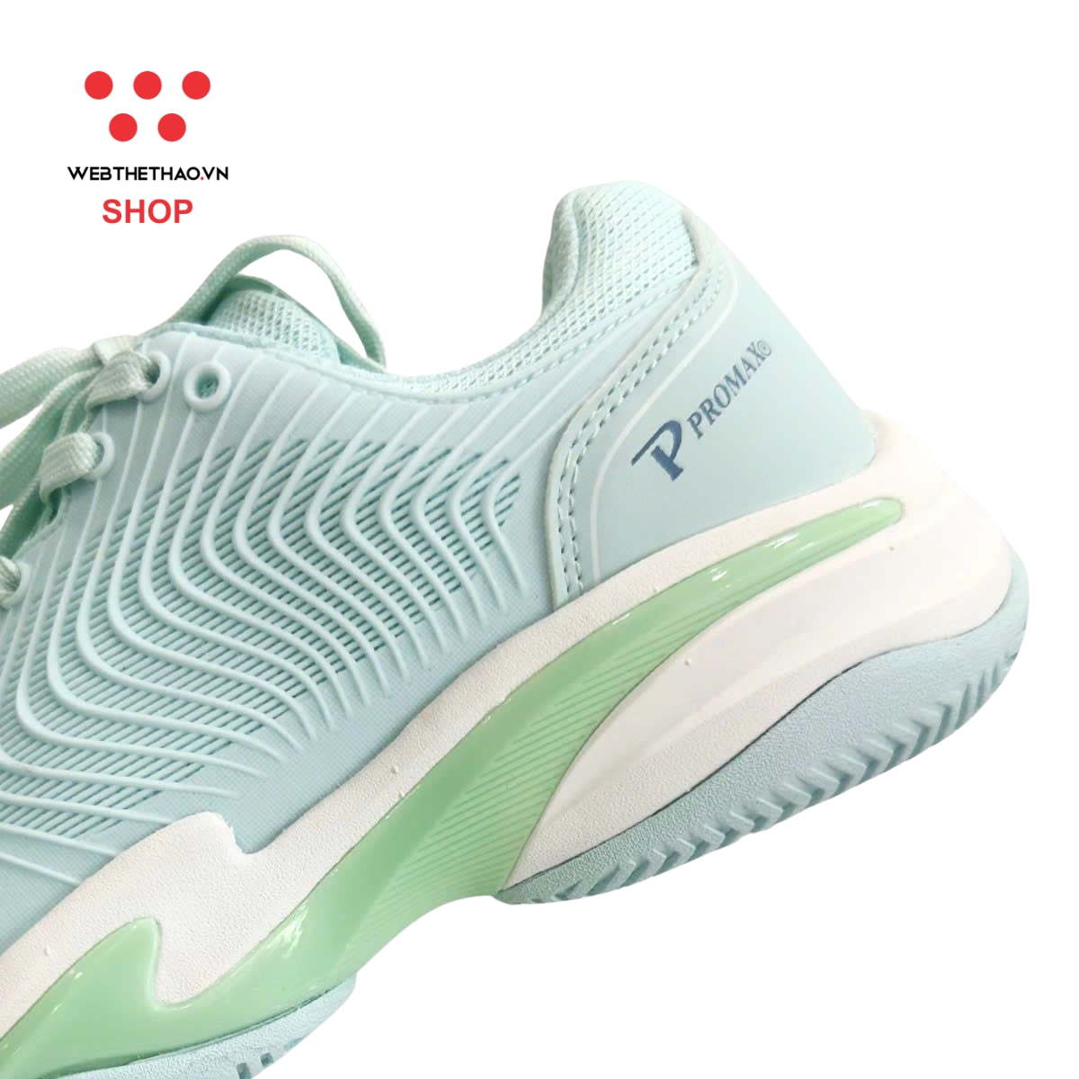 Giày Pickleball Nữ Promax PI89 "Xanh Ngọc" PR-PI89-06 - Hàng Chính Hãng