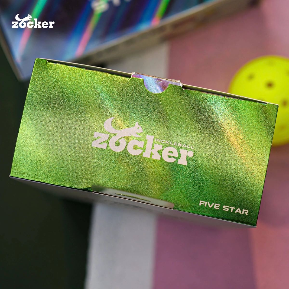 Combo 6 quả bóng thi đấu Pickleball Zocker Five Star ZB-06 - Hàng Chính Hãng