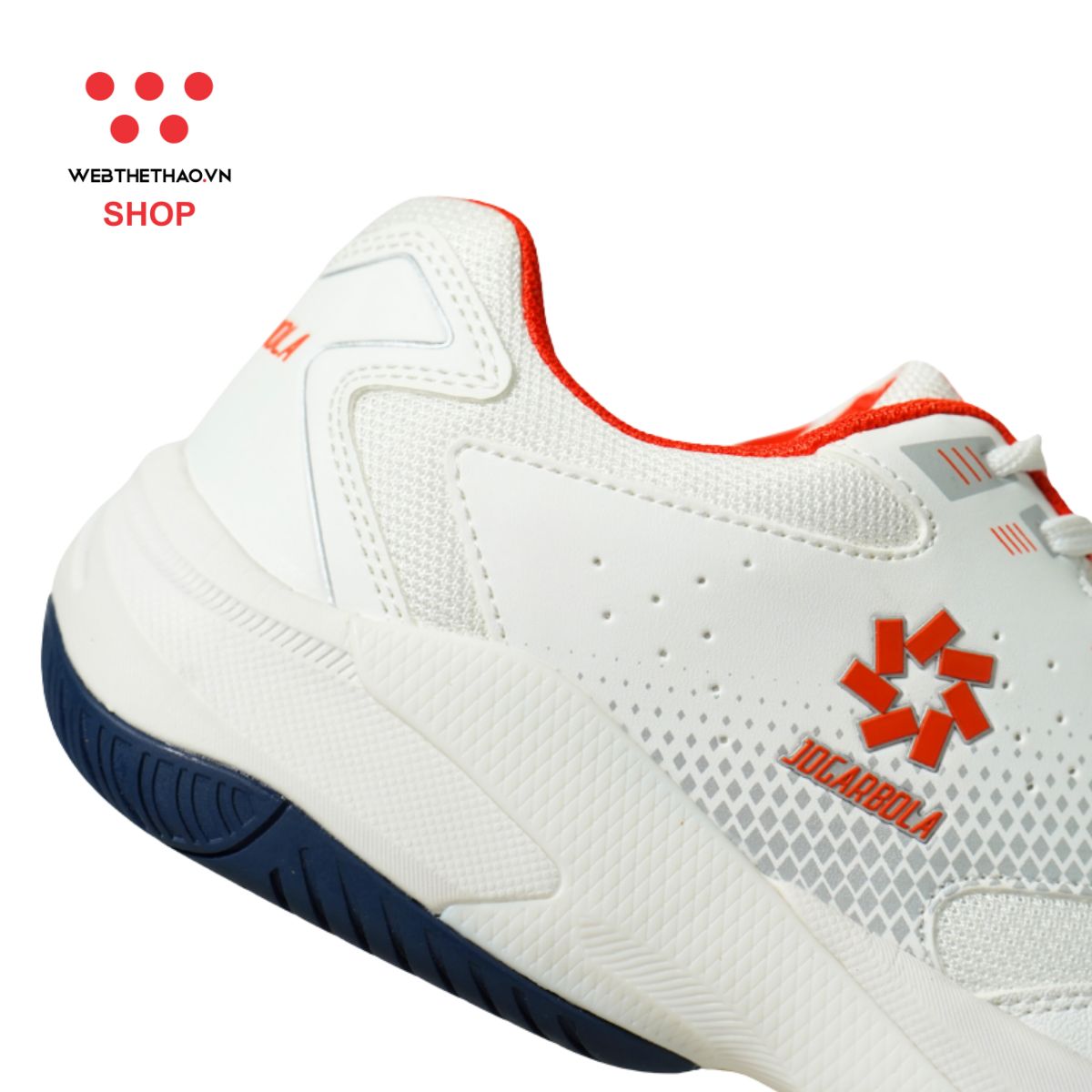 Giày thể thao Pickleball Nam Jogarbola Bubble J "Trắng/Cam" JG-Bubble-05 - Hàng Chính Hãng