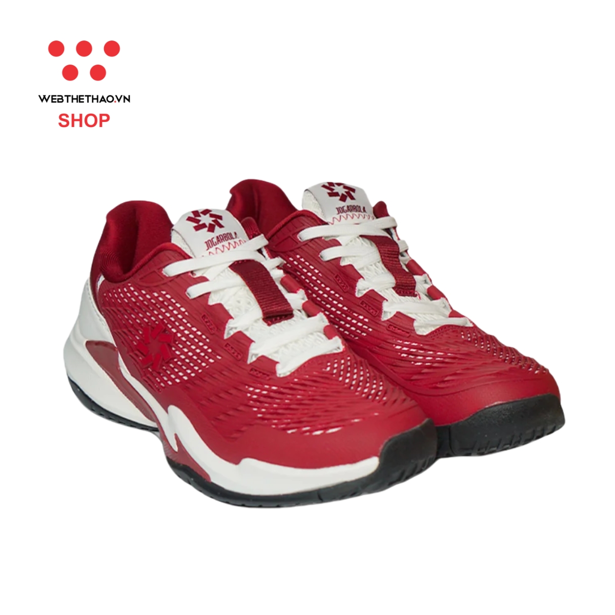 Giày thể thao Pickleball Nam Jogarbola Vento "Dark Red" JG-VENTO-03 - Hàng Chính Hãng
