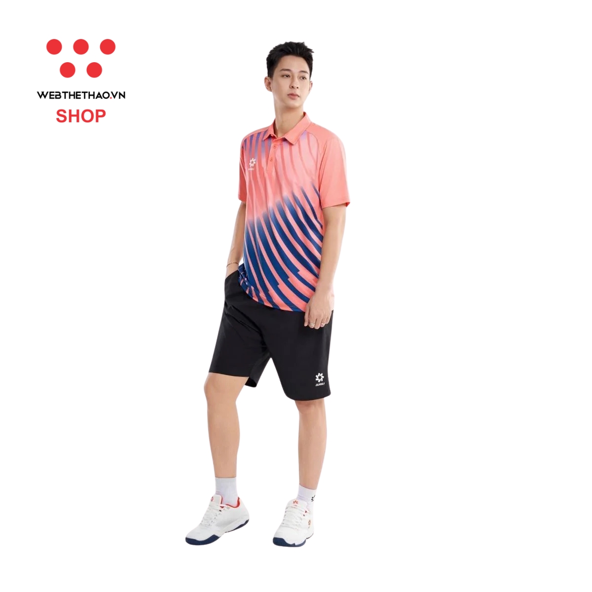 Áo polo thể thao Jogarbola WIFA "Hồng" MJ-A4152-04 - Hàng Chính Hãng