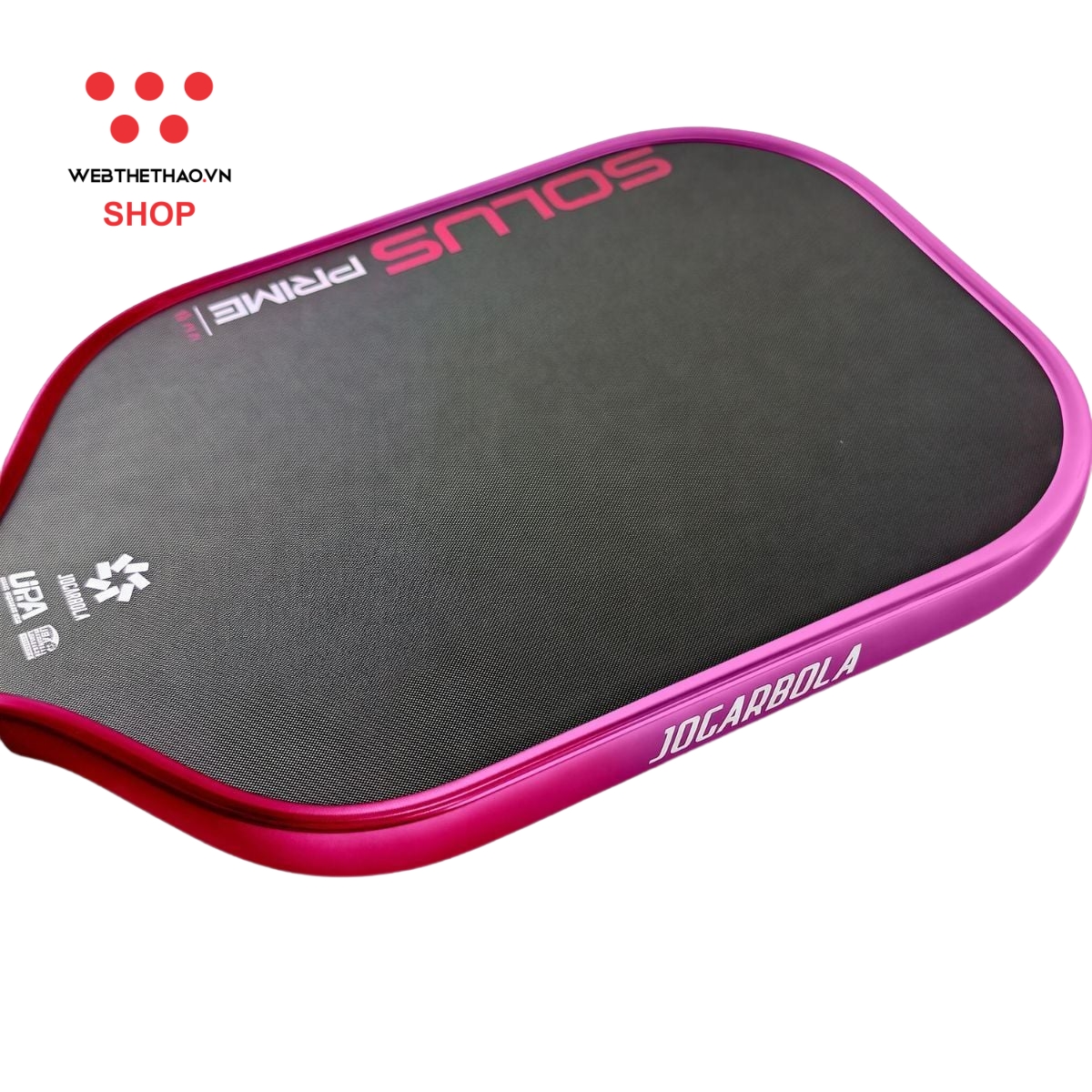 Vợt Pickleball Jogarbola Solus Prime Metallic Edge "Pink" JG-SPM-03 - Hàng Chính Hãng