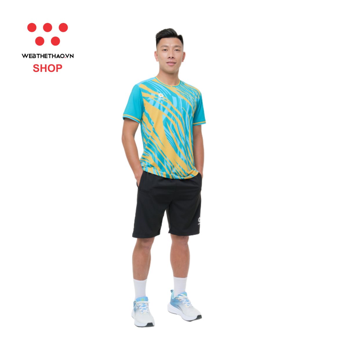 Áo phông thể thao nam Jogarbola màu "Green/Yellow" MJ-A430-03 - Hàng Chính Hãng