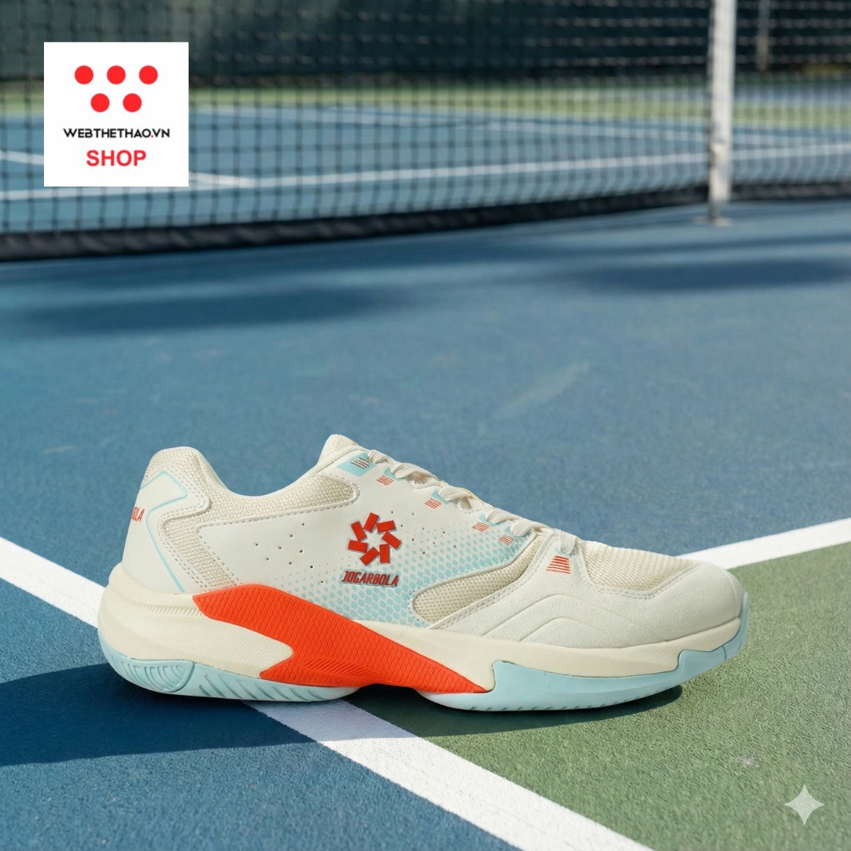 Giày thể thao Pickleball Nam Jogarbola Bubble J "Be/Cam" JG-Bubble-07 - Hàng Chính Hãng