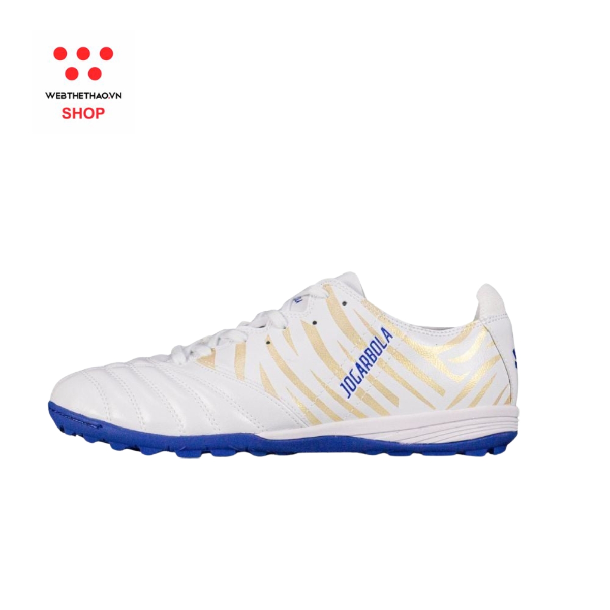 Giày bóng đá Nam Jogarbola Hi-tek màu "White/Gray" JG-HITEK-02 - Hàng Chính Hãng